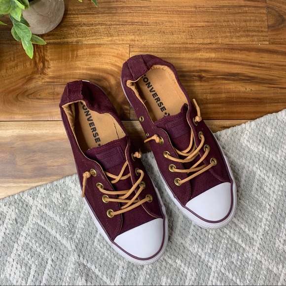 burgundy converse shoreline